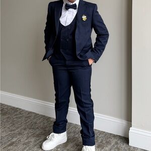 Navy Blue Kids Formal Suit
